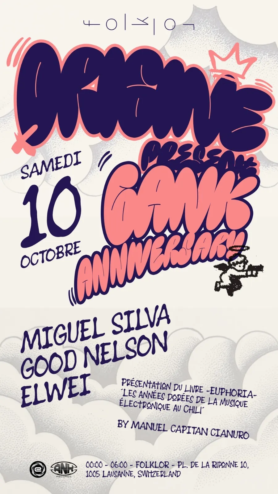 Affiche : ORIGINE X ANK6 Folklor, au Folklor, samedi 10 octobre