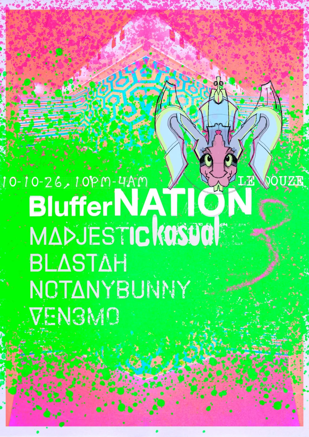 Affiche : Bluffer Nation #3, au Douze, samedi 10 octobre