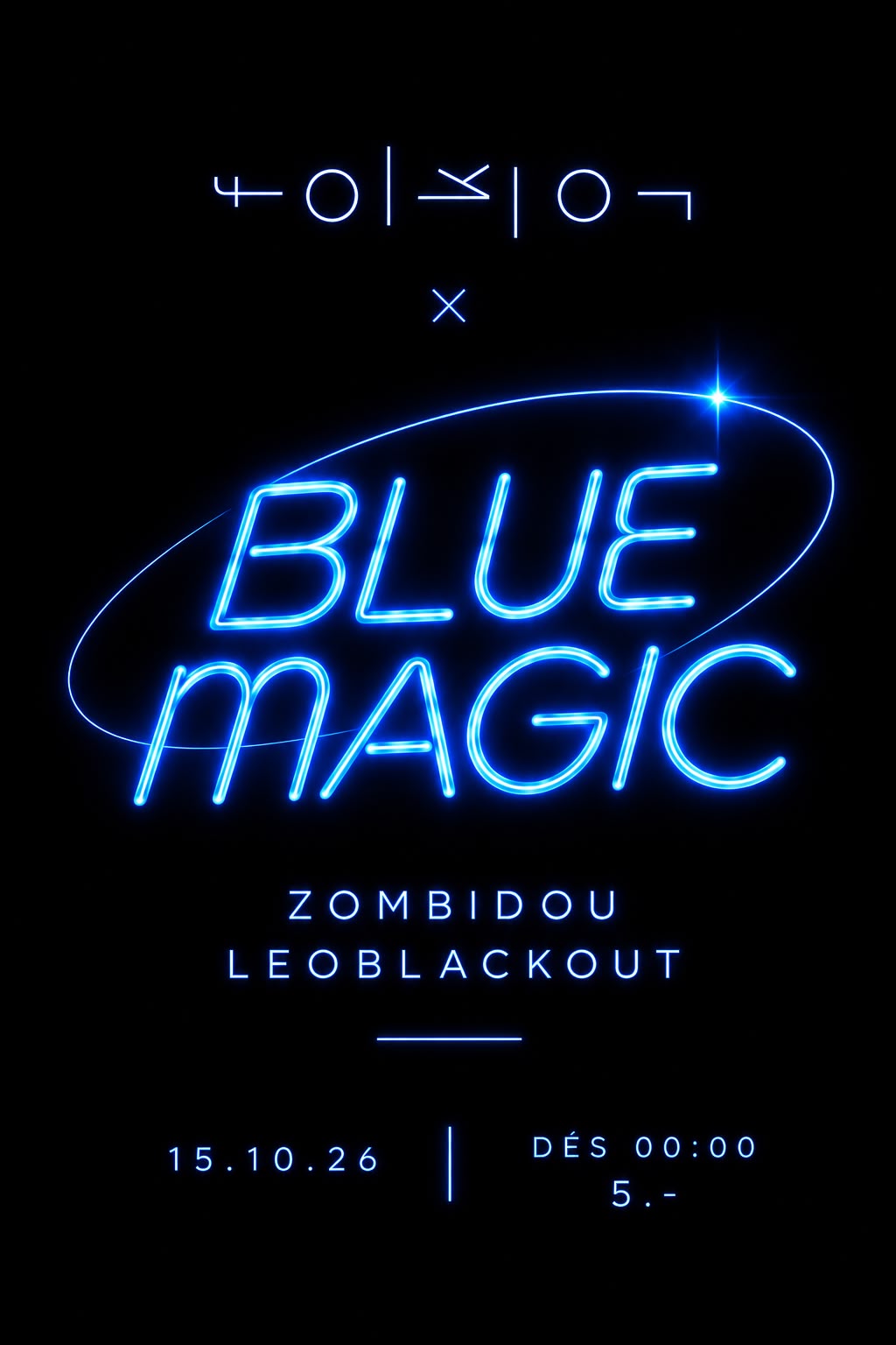 Affiche : Blue Magic /// Zombidou & Léo Blackout, au Folklor, jeudi 15 octobre