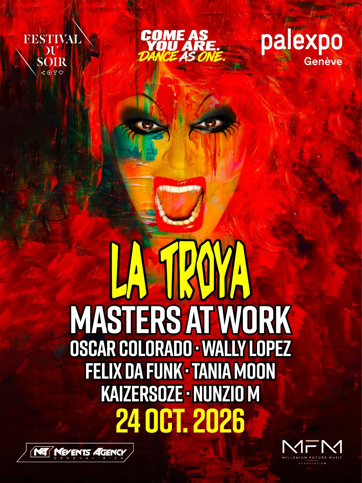 Affiche : La Troya Ibiza with Masters At Work, au Palexpo - Hall 6, samedi 24 octobre